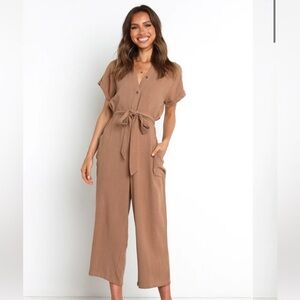 Petal & Pup Archie Jumpsuits in Mocha
